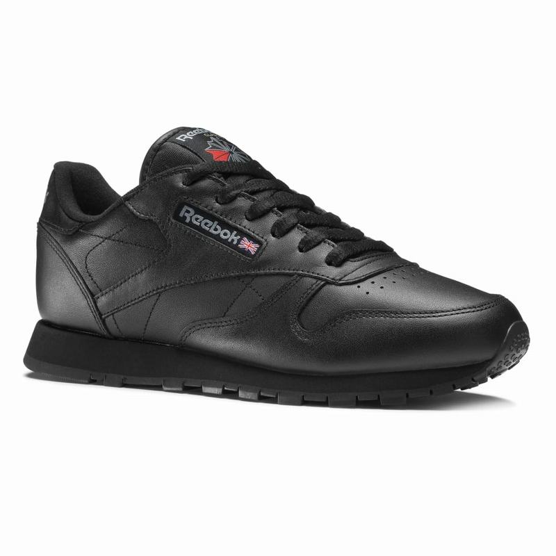 Reebok Classic Leather Tenisky Chlapcenske - Čierne PO3012SV